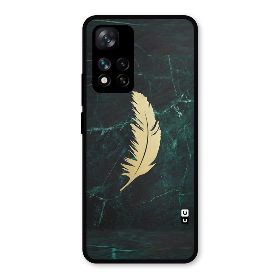 Golden Feather Metal Back Case for Xiaomi 11i Hypercharge 5G