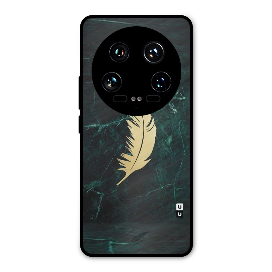 Golden Feather Metal Back Case for Xiaomi 14 Ultra