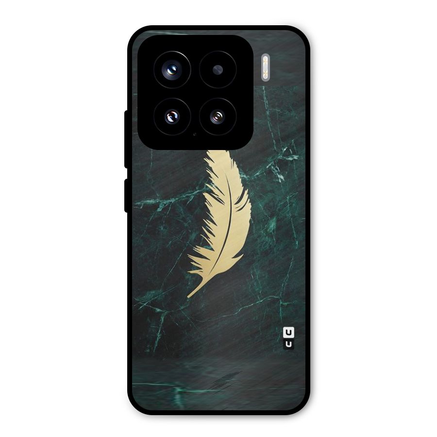 Golden Feather Metal Back Case for Xiaomi 15