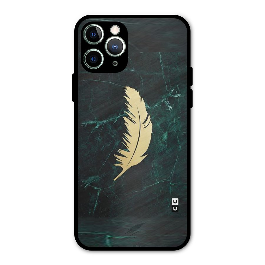 Golden Feather Metal Back Case for iPhone 11 Pro Max