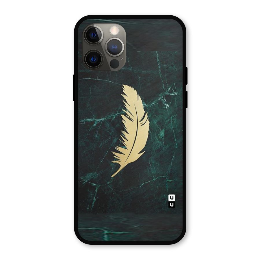 Golden Feather Metal Back Case for iPhone 12 Pro