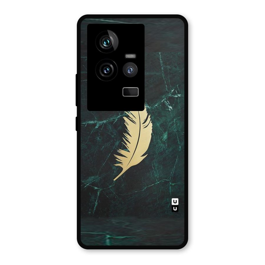 Golden Feather Metal Back Case for iQOO 11 5G