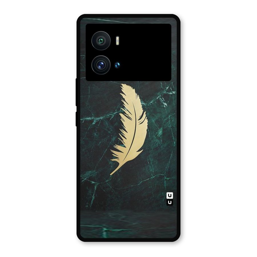 Golden Feather Metal Back Case for iQOO 9 Pro