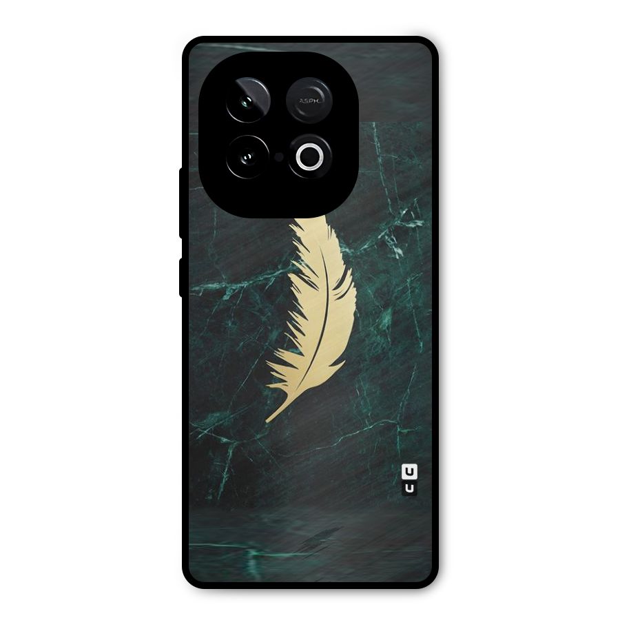 Golden Feather Metal Back Case for iQOO Neo 10