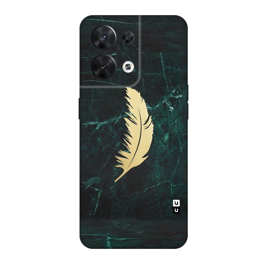 Golden Feather Original Polycarbonate Back Case for Oppo Reno8 5G