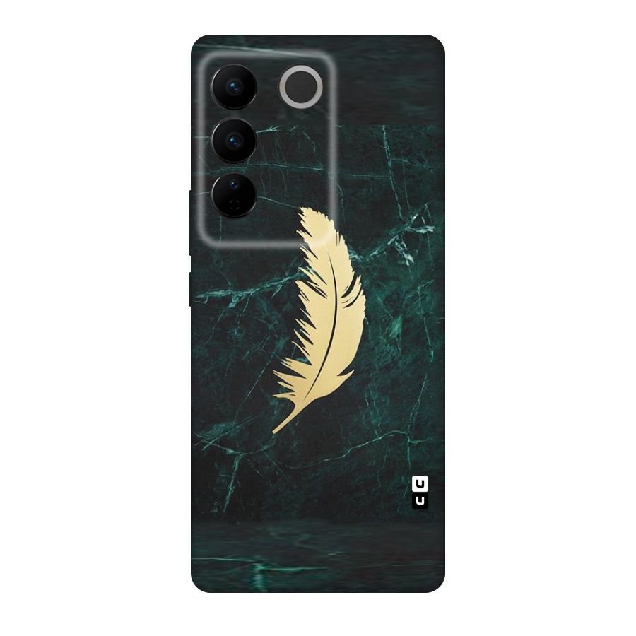 Golden Feather Original Polycarbonate Back Case for Vivo V27