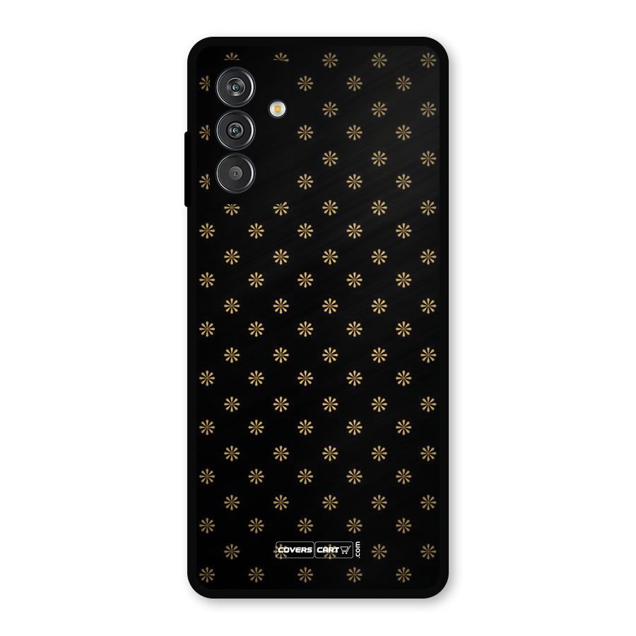 Golden Flowers Metal Back Case for Galaxy F13