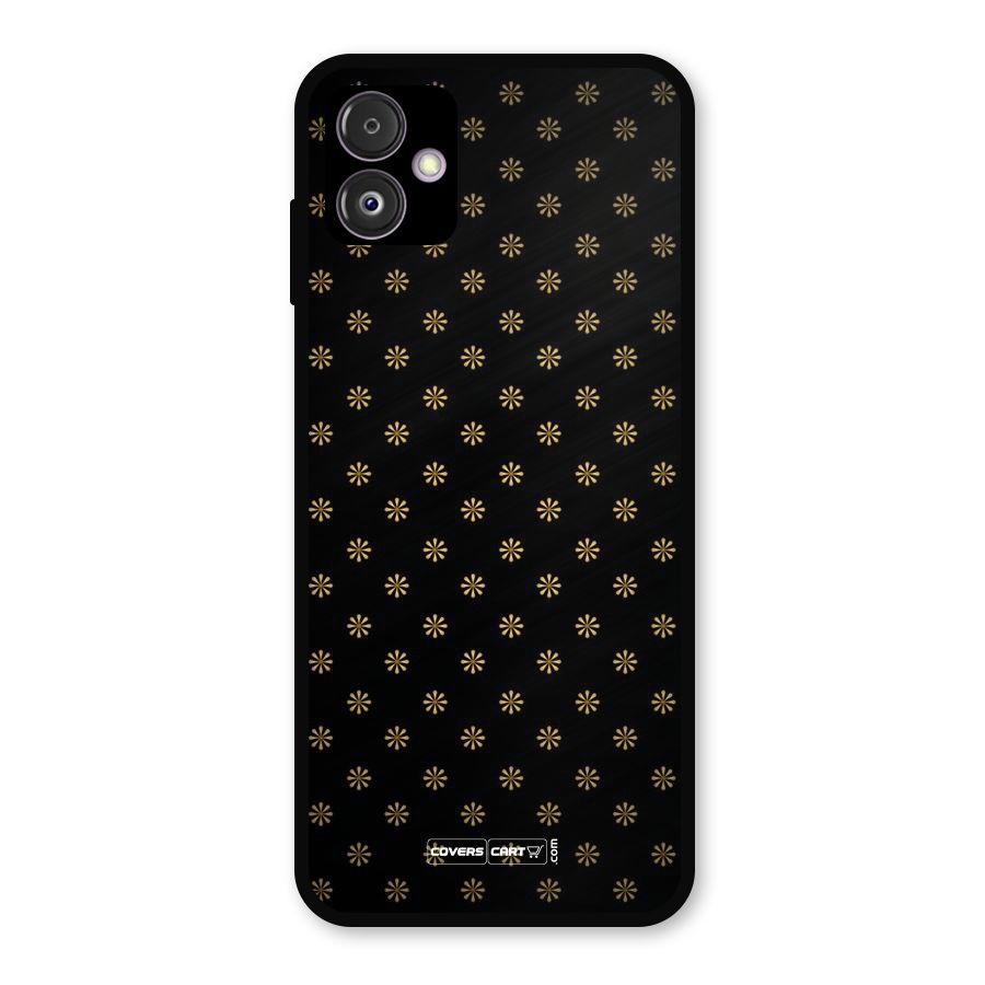 Golden Flowers Metal Back Case for Galaxy F14