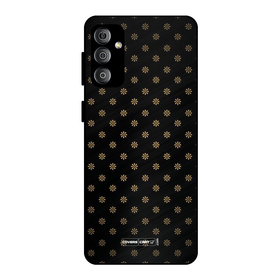 Golden Flowers Metal Back Case for Galaxy F23