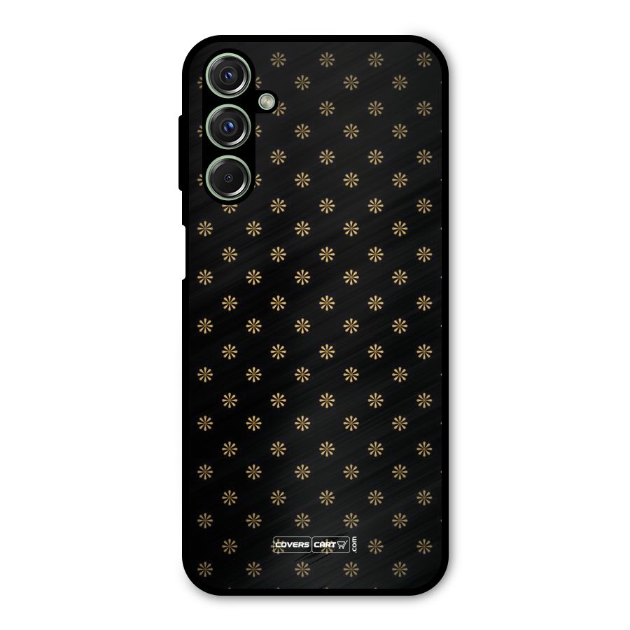 Golden Flowers Metal Back Case for Galaxy M34