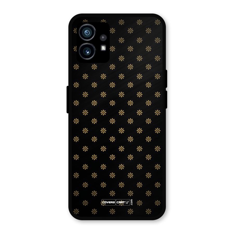 Golden Flowers Metal Back Case for Nothing Phone 1