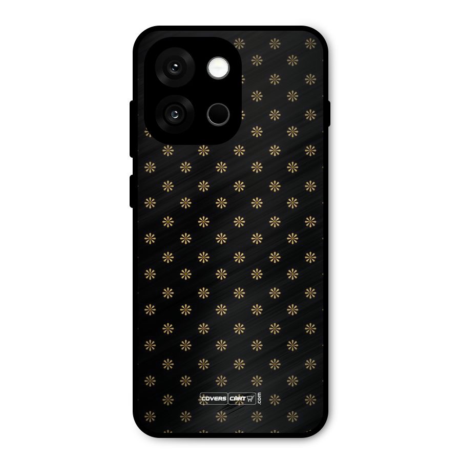 Golden Flowers Metal Back Case for OnePlus 13s