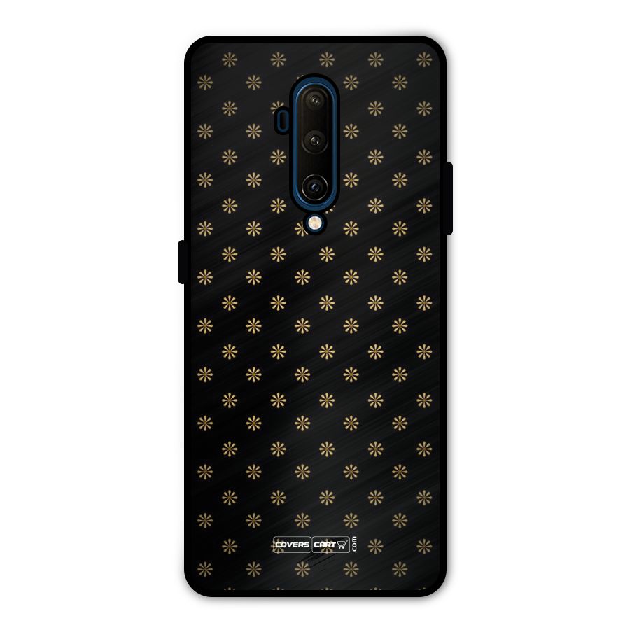 Golden Flowers Metal Back Case for OnePlus 7T Pro