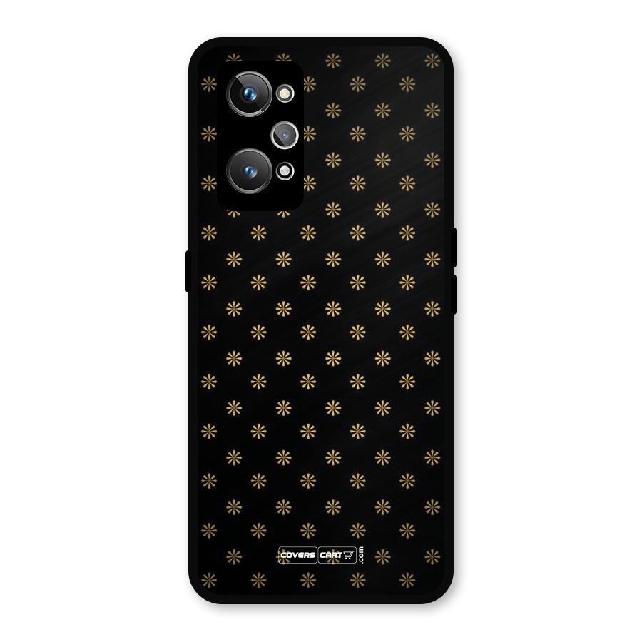 Golden Flowers Metal Back Case for Realme GT 2