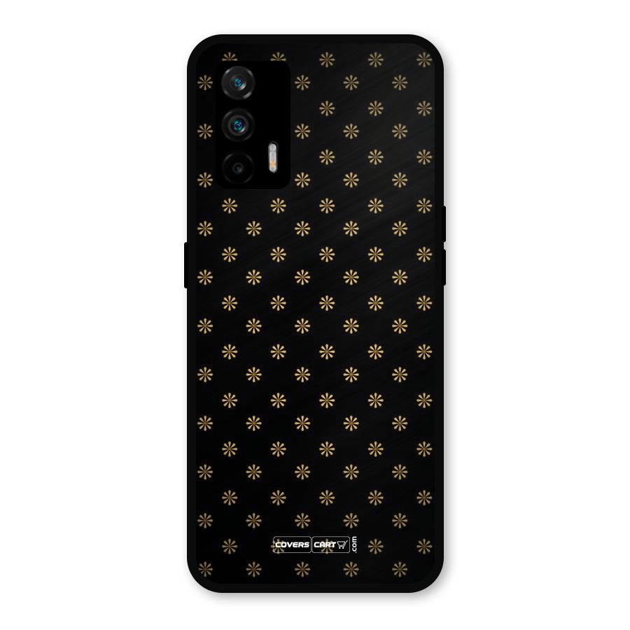 Golden Flowers Metal Back Case for Realme GT 5G