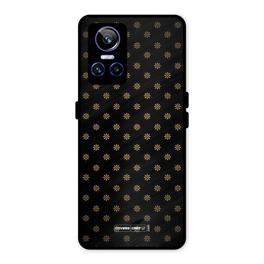 Golden Flowers Metal Back Case for Realme GT Neo 3