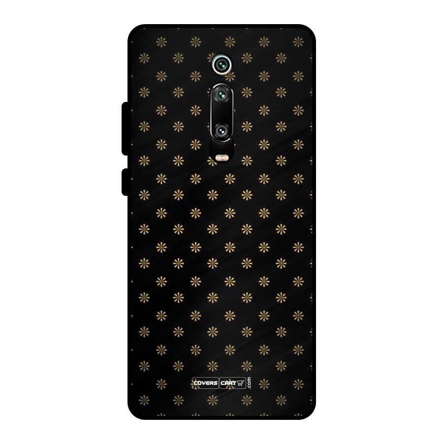 Golden Flowers Metal Back Case for Redmi K20 Pro