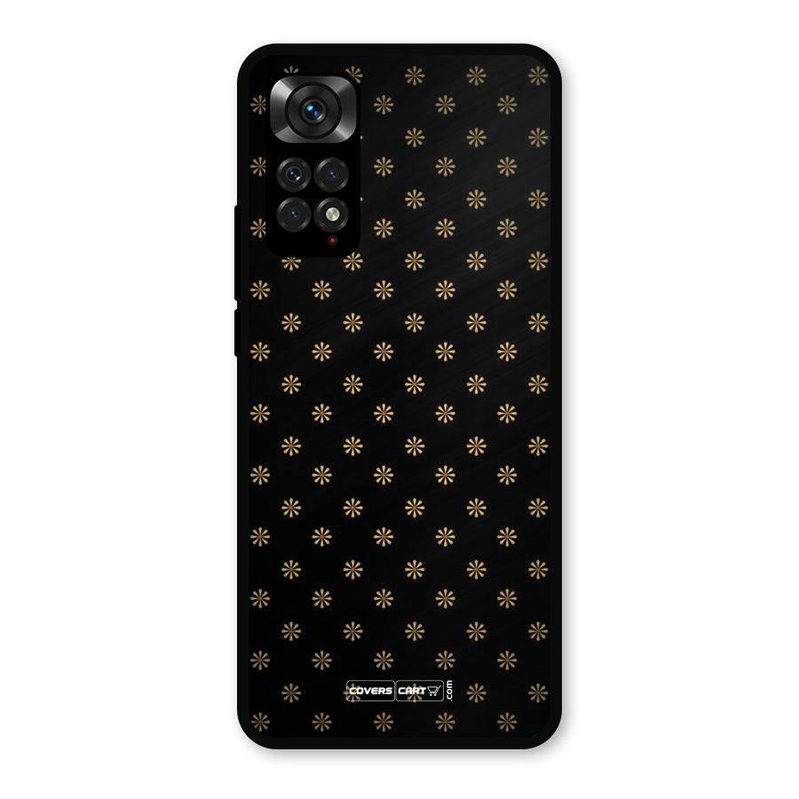 Golden Flowers Metal Back Case for Redmi Note 11s