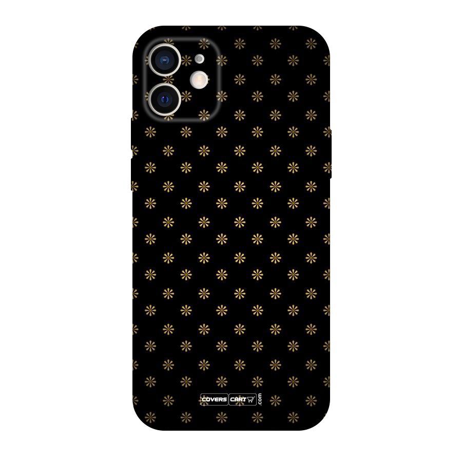 Golden Flowers Original Polycarbonate Back Case for iPhone 12