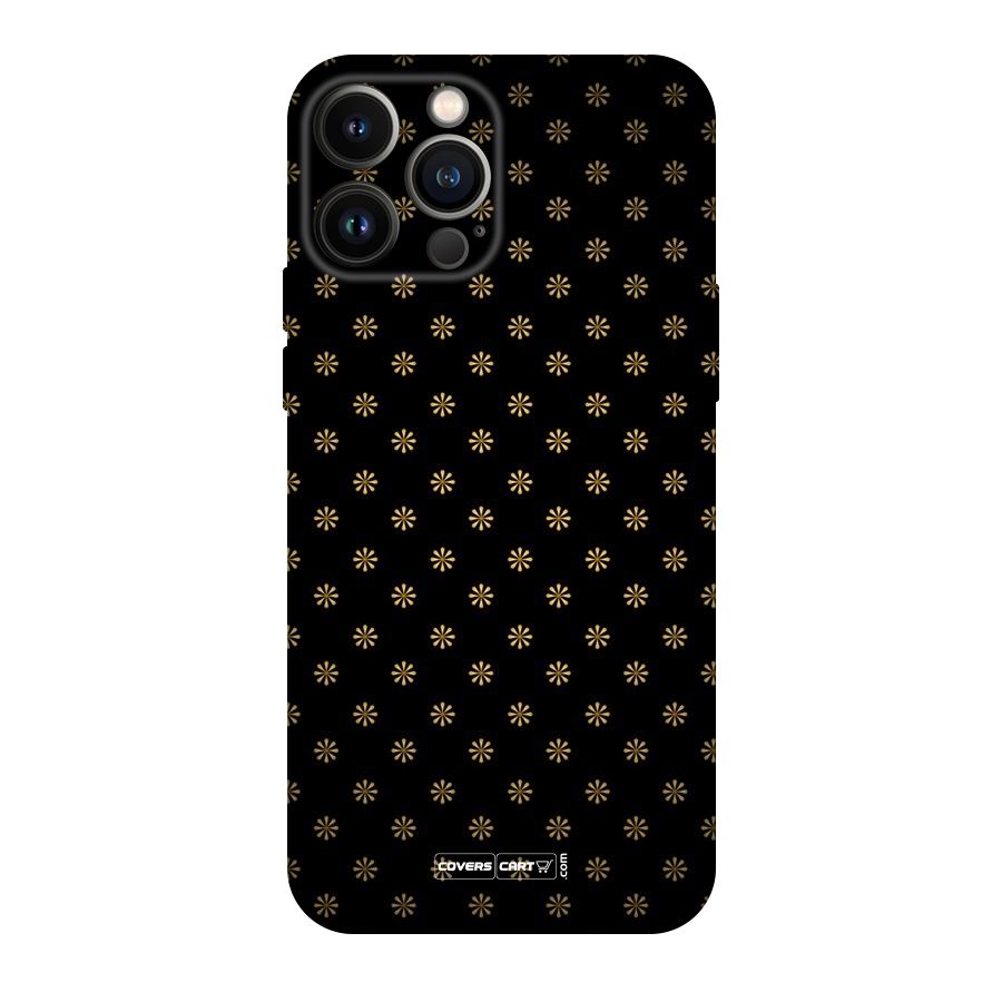 Golden Flowers Original Polycarbonate Back Case for iPhone 13 Pro Max