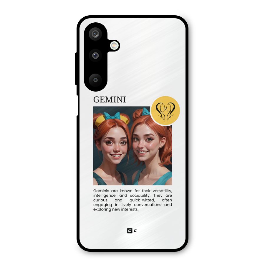 Golden Gemini Metal Back Case for Galaxy M16