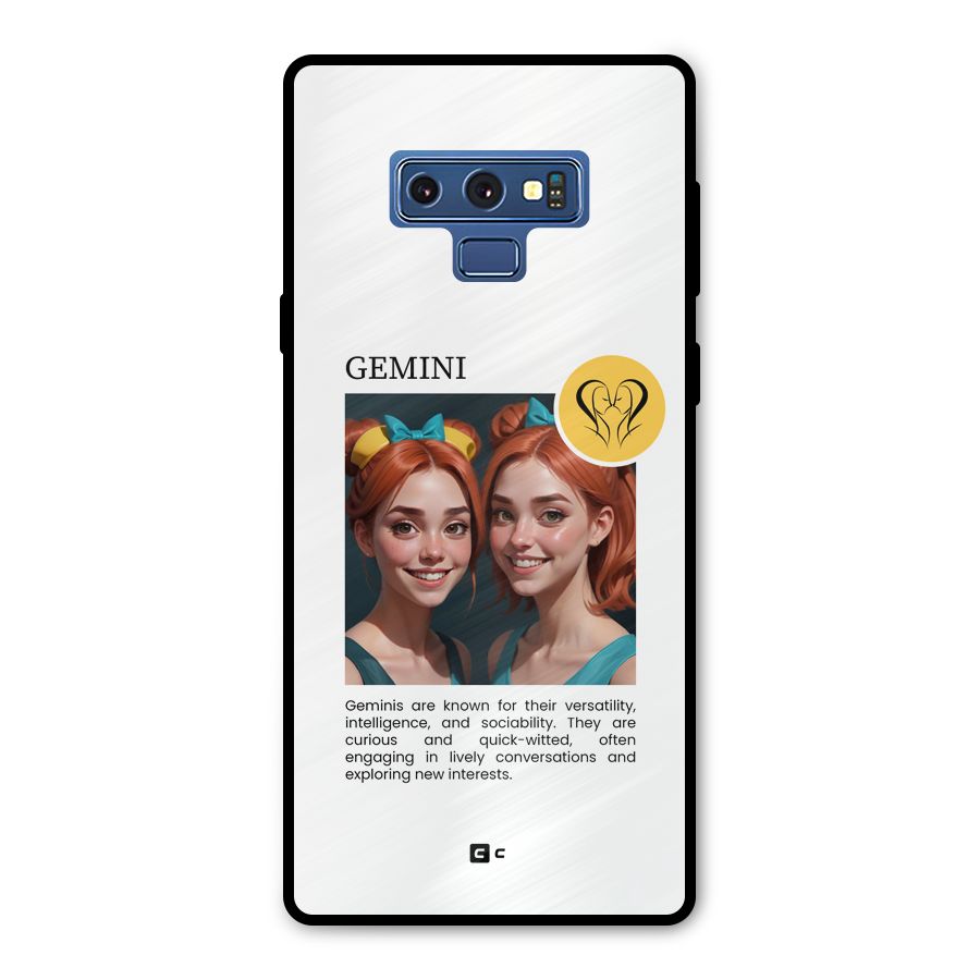 Golden Gemini Metal Back Case for Galaxy Note 9
