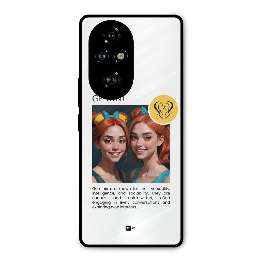 Golden Gemini Metal Back Case for Honor 200 Pro