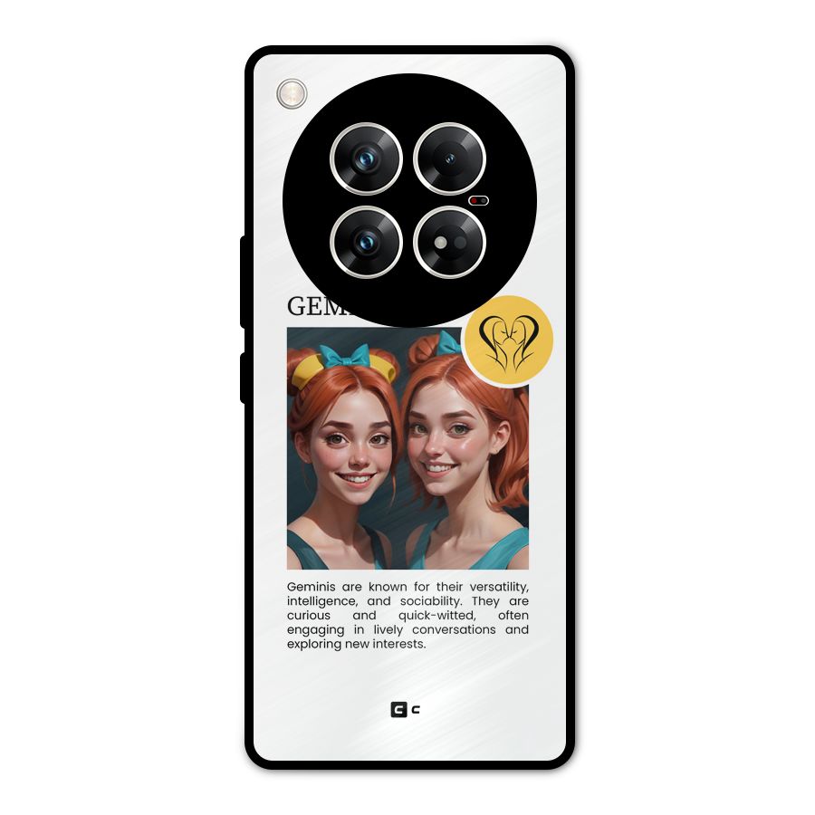 Golden Gemini Metal Back Case for Infinix Zero 40 5G
