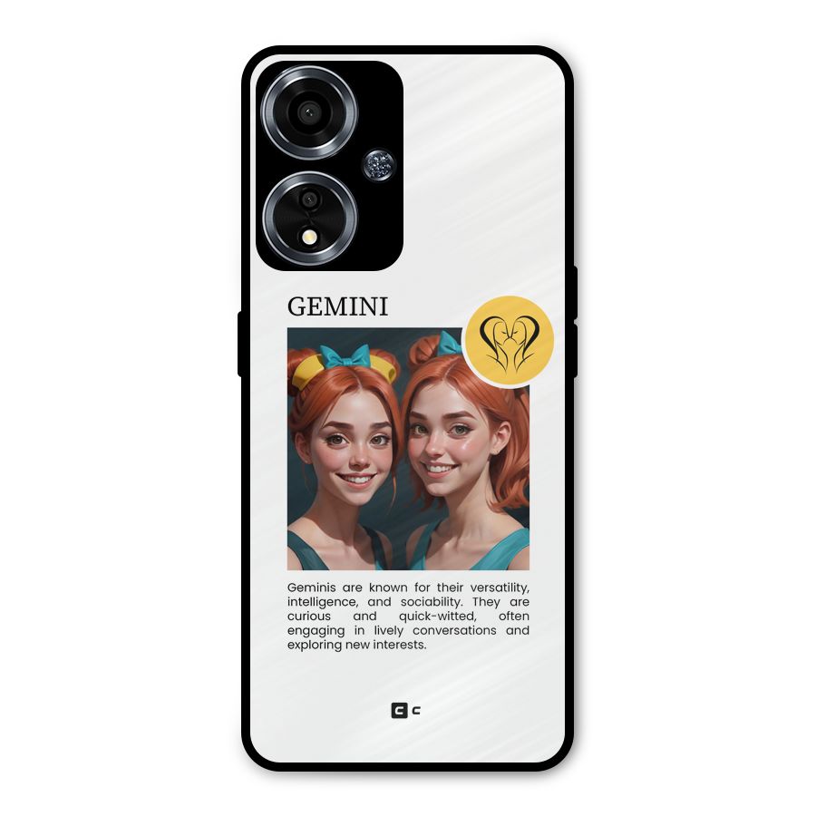 Golden Gemini Metal Back Case for Oppo A59