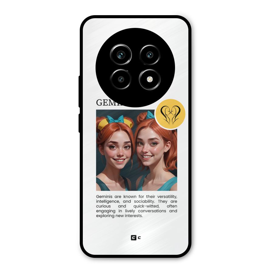 Golden Gemini Metal Back Case for Realme 13 Pro