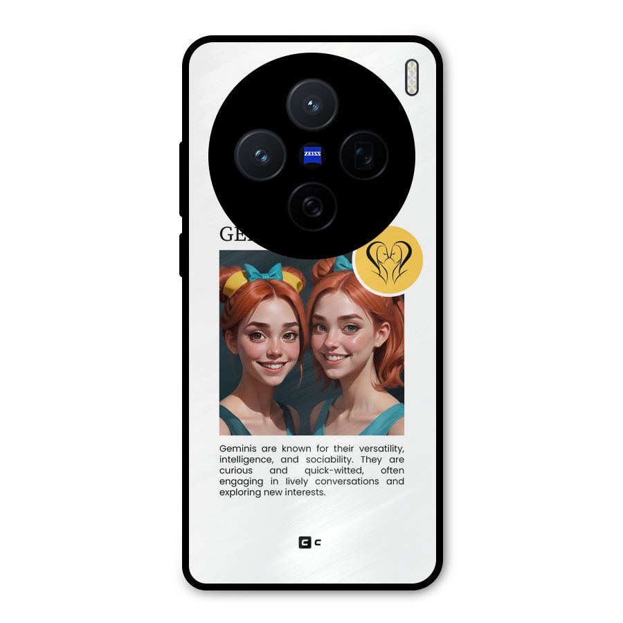 Golden Gemini Metal Back Case for Vivo X200
