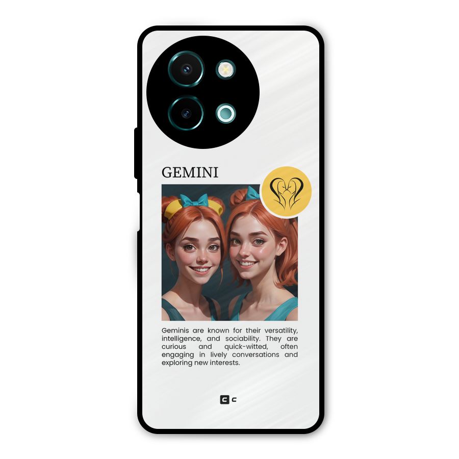 Golden Gemini Metal Back Case for Vivo Y58