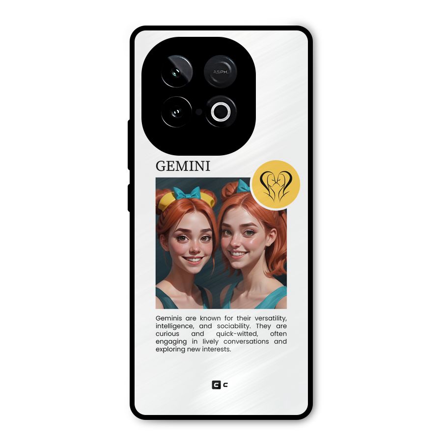 Golden Gemini Metal Back Case for iQOO Neo 10