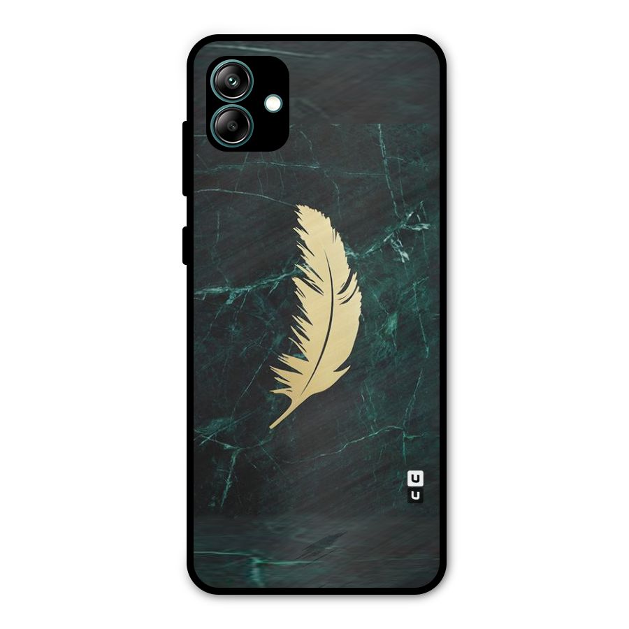 Golden Leaf Metal Back Case for Galaxy A04