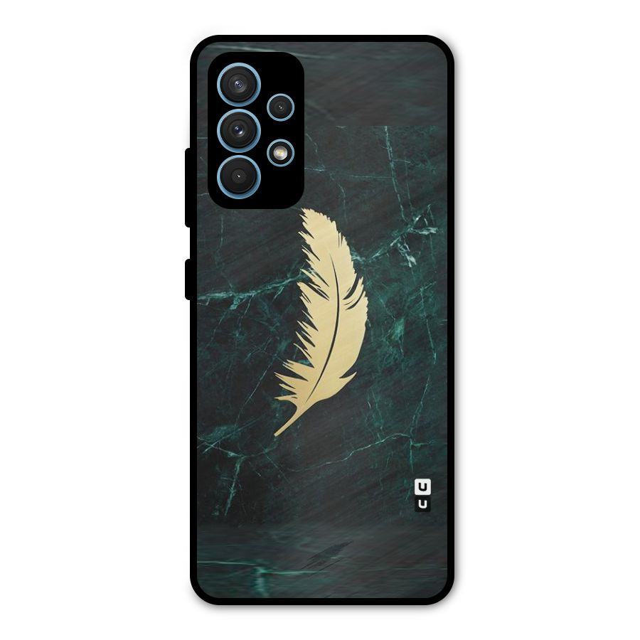 Golden Leaf Metal Back Case for Galaxy A32