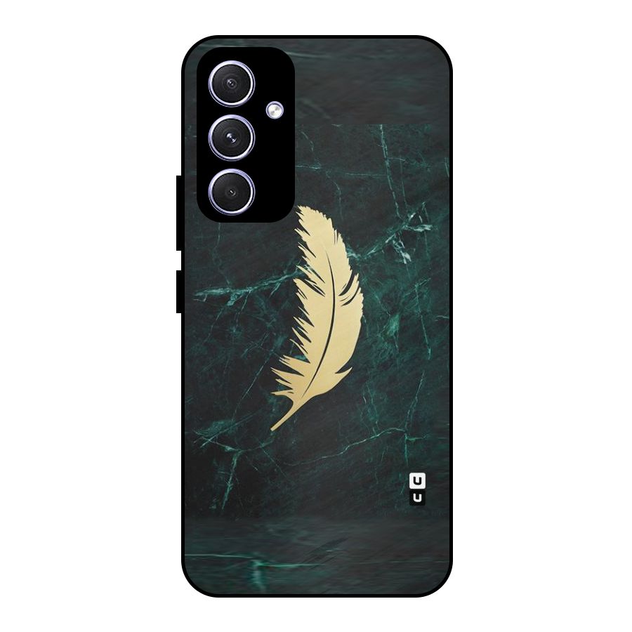 Golden Leaf Metal Back Case for Galaxy A54