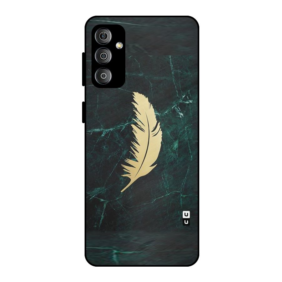 Golden Leaf Metal Back Case for Galaxy F23