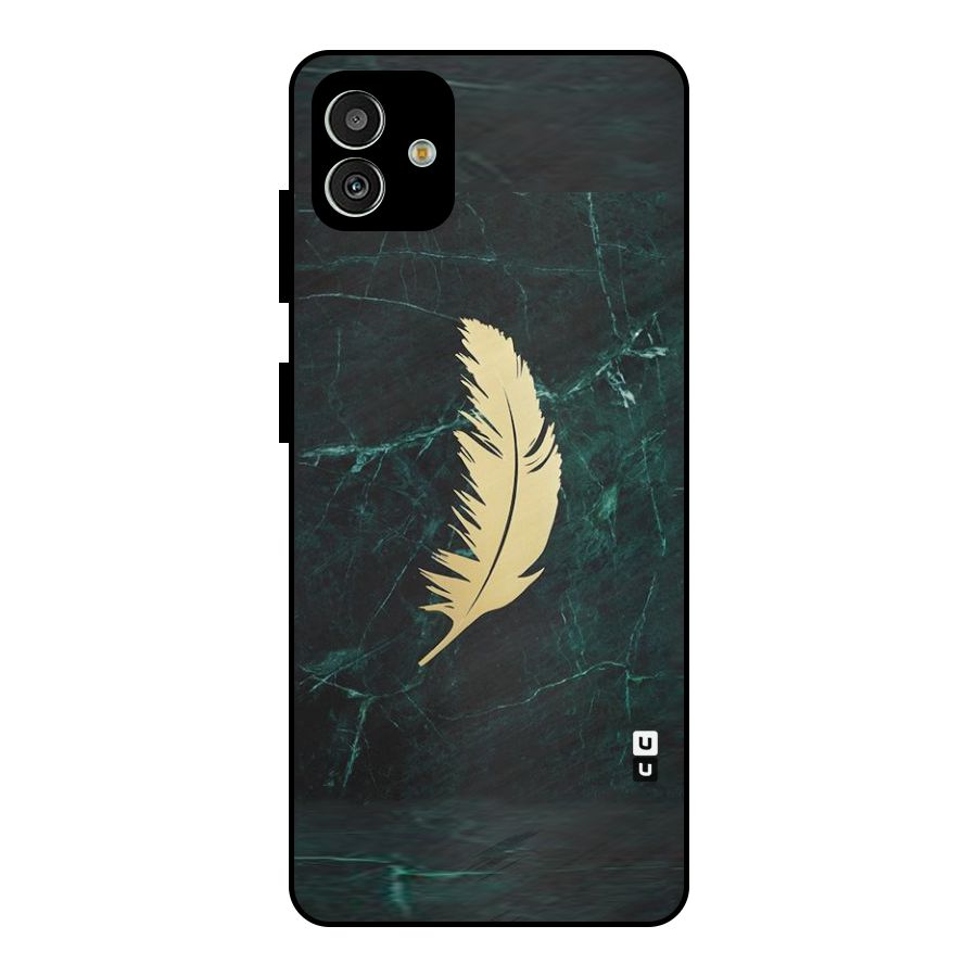 Golden Leaf Metal Back Case for Galaxy M13 5G