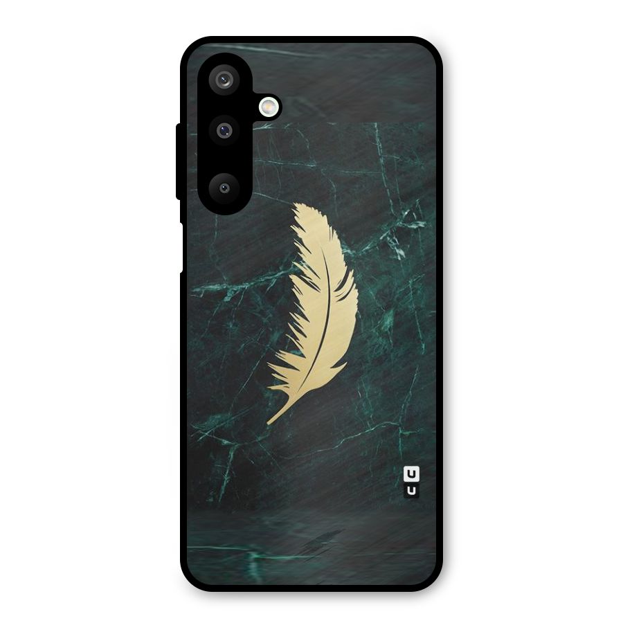 Golden Leaf Metal Back Case for Galaxy M16