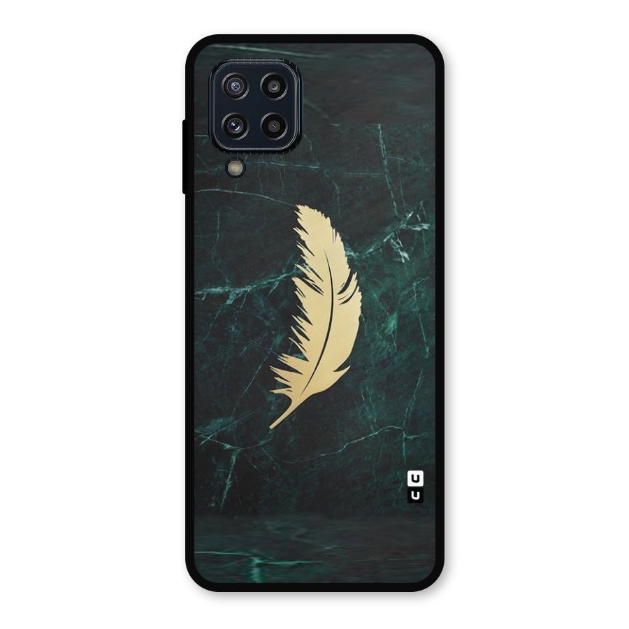 Golden Leaf Metal Back Case for Galaxy M32