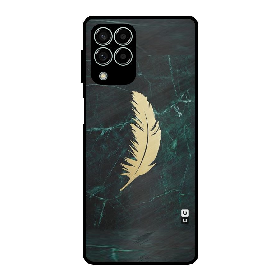 Golden Leaf Metal Back Case for Galaxy M33