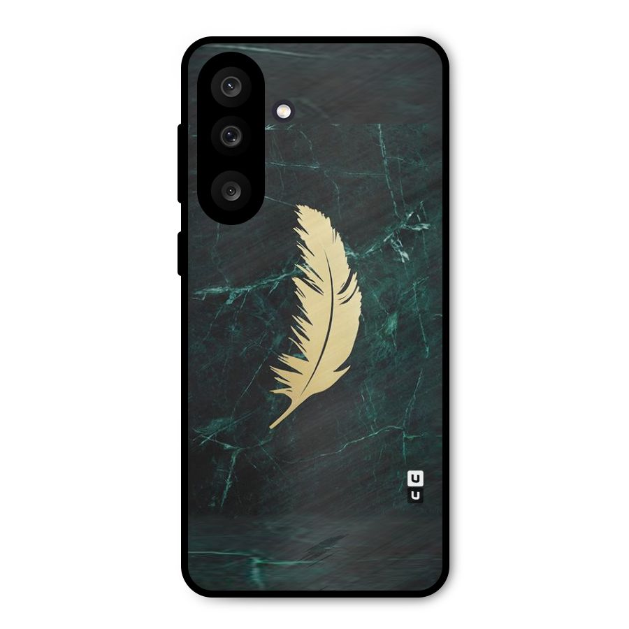 Golden Leaf Metal Back Case for Galaxy M56