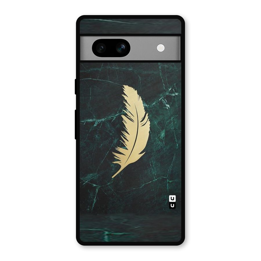 Golden Leaf Metal Back Case for Google Pixel 7a