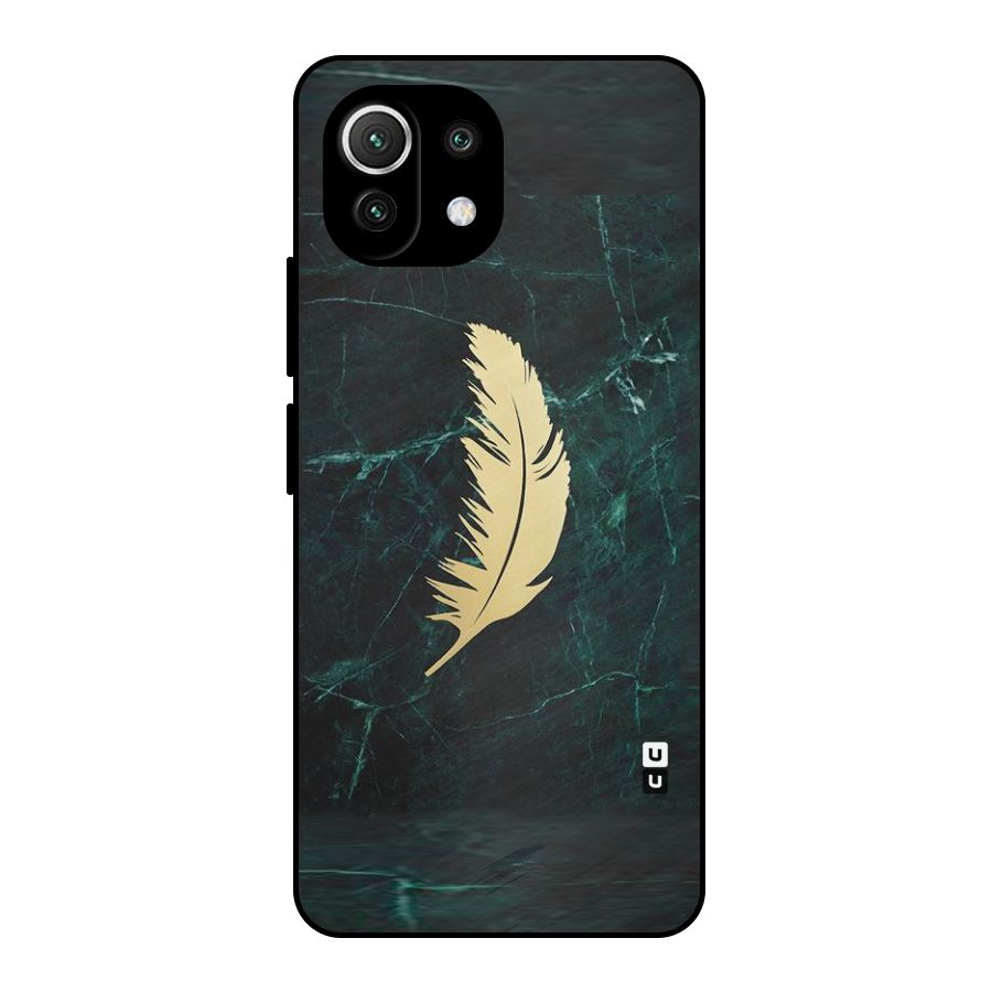 Golden Leaf Metal Back Case for Mi 11 Lite NE 5G