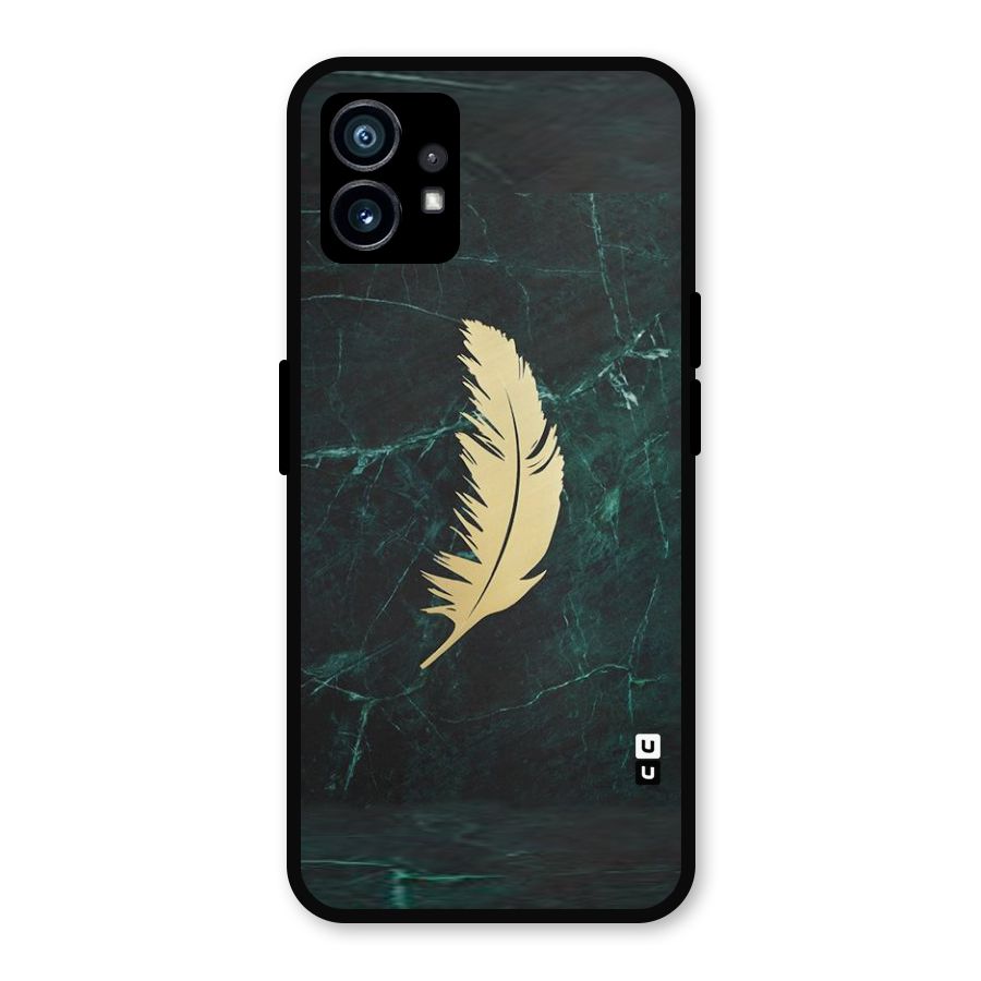 Golden Leaf Metal Back Case for Nothing Phone 1
