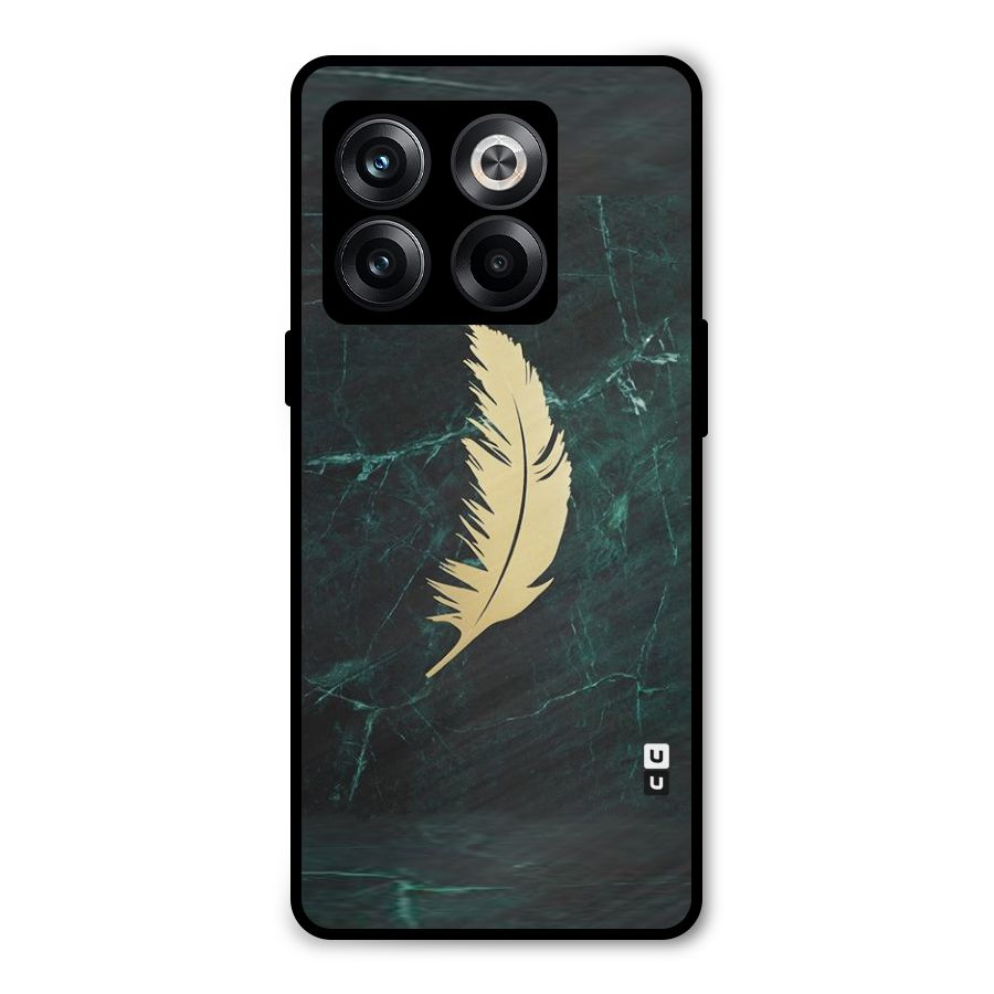 Golden Leaf Metal Back Case for OnePlus 10T