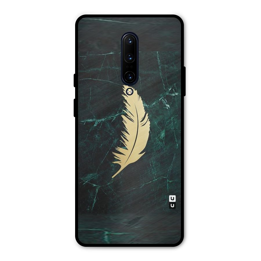 Golden Leaf Metal Back Case for OnePlus 7 Pro