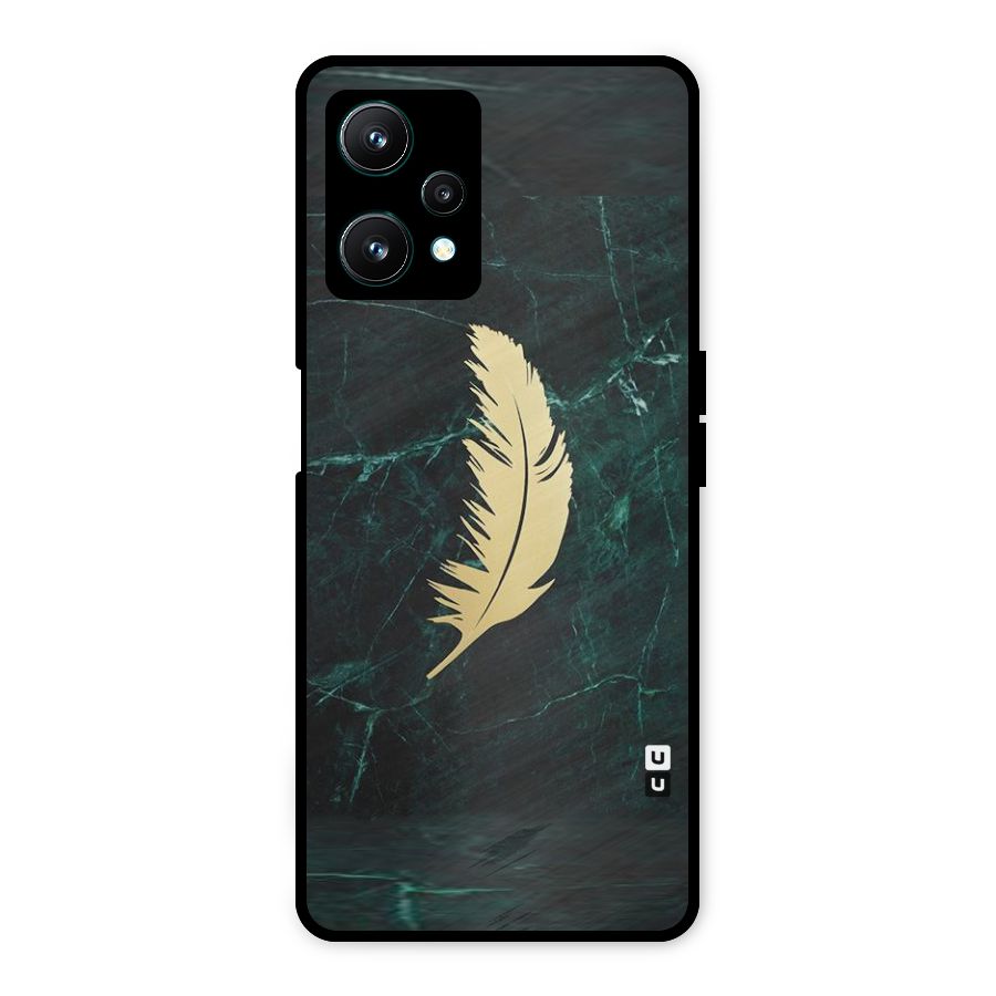 Golden Leaf Metal Back Case for Realme 9 Pro 5G