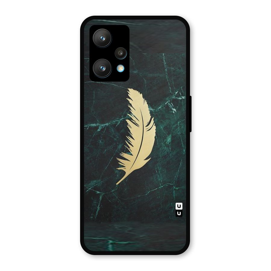 Golden Leaf Metal Back Case for Realme 9 Pro Plus 5G
