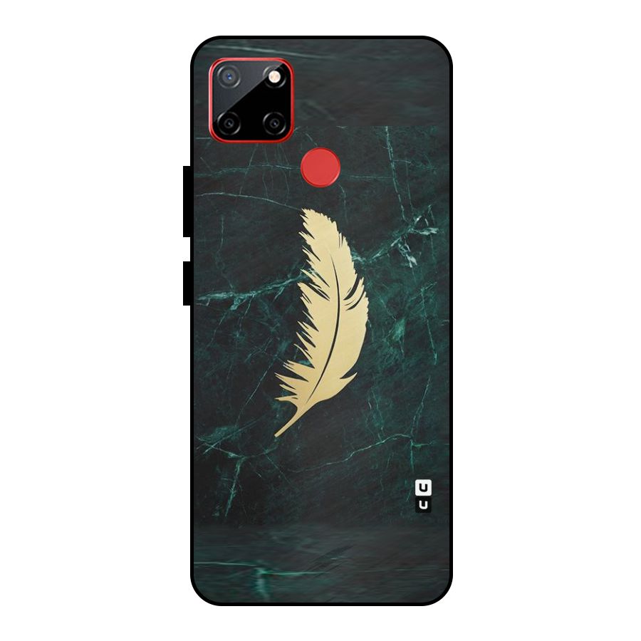 Golden Leaf Metal Back Case for Realme C12